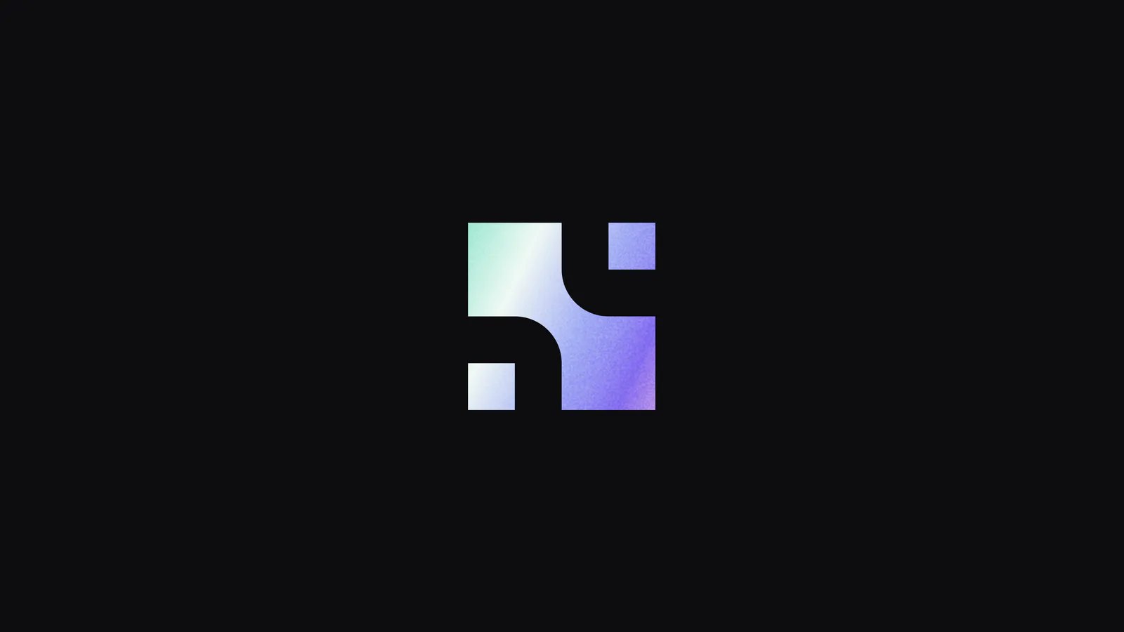Norton mark in a mint and violet gradient, on black